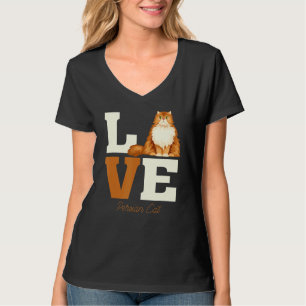 Camiseta Gatas Persas Meninas Mulheres Gato