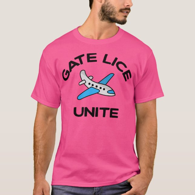 Camiseta Gate Lice Une Mensagem De Folheto Frequente Com Ca (Frente)