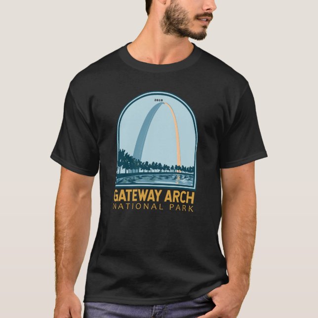 Camiseta Gateway Arch National Park Vintage (Frente)