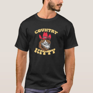 Camiseta Gatinha Country Vaqueira Country Gato Vibe Western