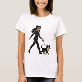 Camiseta Gatinha Senhora Gata de Smoking | Gatos Mãe Quadri