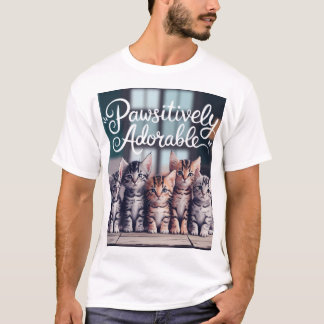 Camiseta Gatinho Adorável - Vista seu Amor