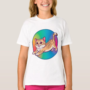 Camiseta Gatinho Atigrado Laranja Jovial