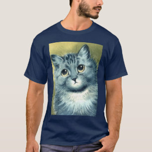 Camiseta gatinho azul
