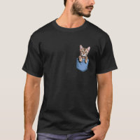 Gatinho Bengal Fofo no Bolso Gata Mãe Amante de Ga