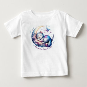 Camiseta Gatinho bonitinho personalizado dormindo em meia l
