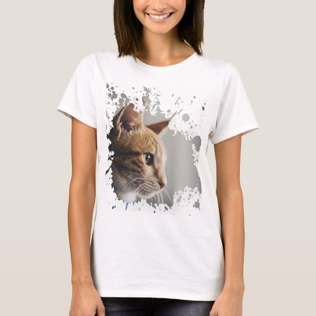 Camiseta Gatinho bonito (Frente)