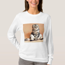 Camiseta Gatinho Bonito Desenterrado