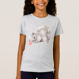 Camiseta Gatinho Bonito Reproduzindo