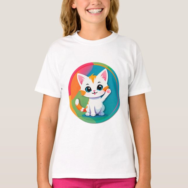 Camiseta Gatinho Brincalhão (Frente)