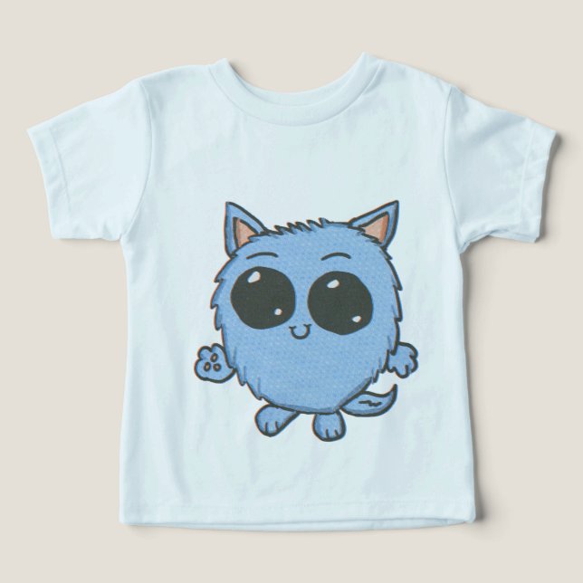 Camiseta Gatinho Chibi (Design frontal)