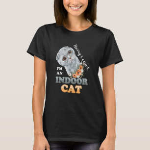 Camiseta Gatinho Cinza Tímido, desculpe por não ser um gato