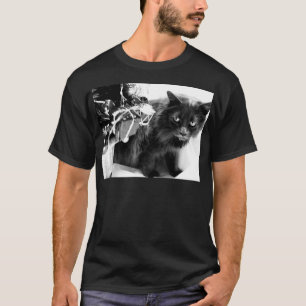 Camiseta Gatinho cinzento do Natal mim