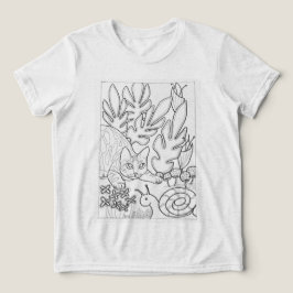 Camiseta Gatinho com caracol