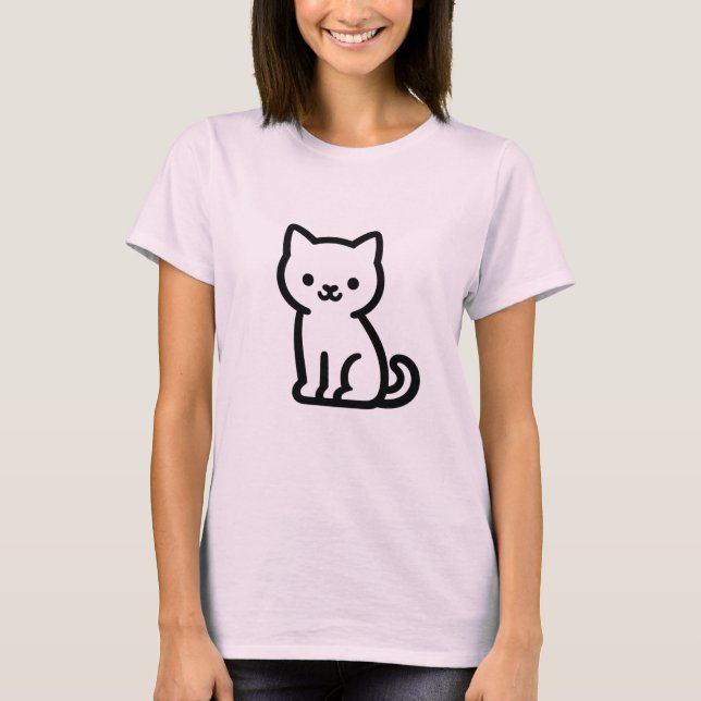 Camiseta Gatinho Contour da Softline Whisper (Frente)