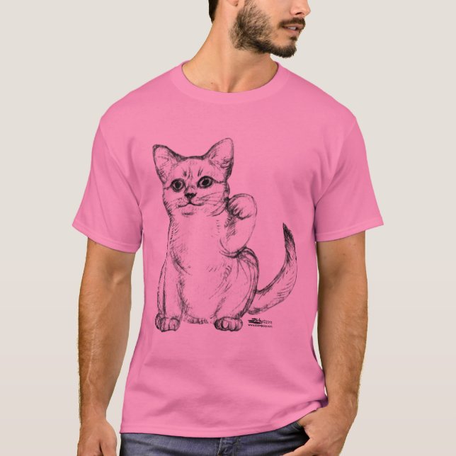 Camiseta Gatinho Convidador Maneki Neko (Frente)
