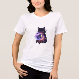 Camiseta Gatinho da Bola de Cristal Adivinho Gato Halloween
