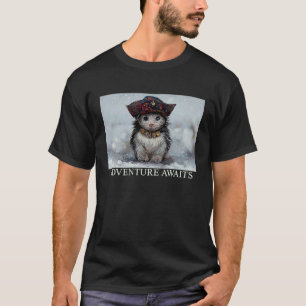 Camiseta Gatinho da Casa de Gatos Esperando Aventura