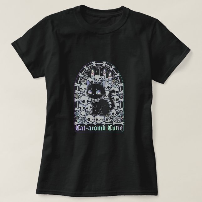 Camiseta Gatinho da catacumba (Frente do Design)