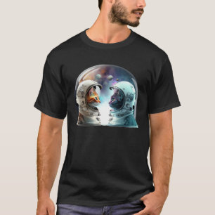 Camiseta Gatinho da Galáxia Gato Cósmico Gato Espacial Astr