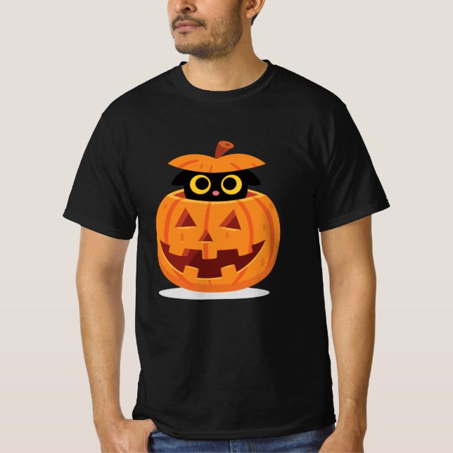 Camiseta Gatinho de abóbora (Frente)