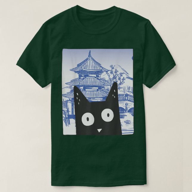 Camiseta Gatinho de Animação Bonito Alt. (Frente do Design)