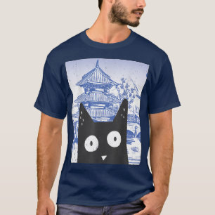 Camiseta Gatinho de anime bonito Neko Japão Manga Harajuku