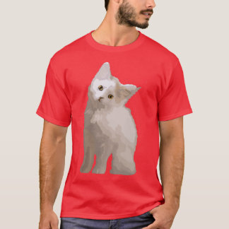 Camiseta gatinho de arte