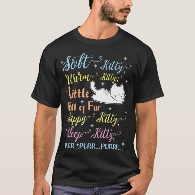 Camiseta Gatinho De Calor De Gatinho Suave Pequena Bola De  (Frente)
