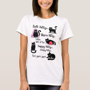 Camiseta Gatinho De Calor De Gatinho Suave Pequena Bola De 