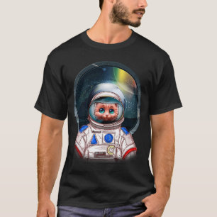 Camiseta Gatinho de Catronauta Astronauta de Gato Profundo