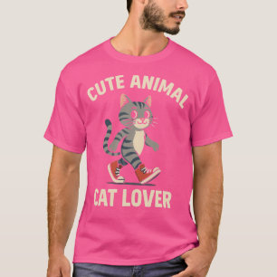 Camiseta Gatinho de desenho adaptável em tênis