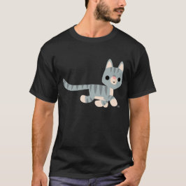 Camiseta Gatinho de Desenho Fofo