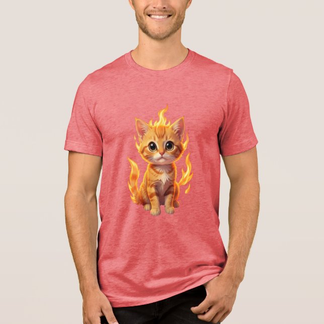 Camiseta Gatinho de Fogo no Beco (Frente)