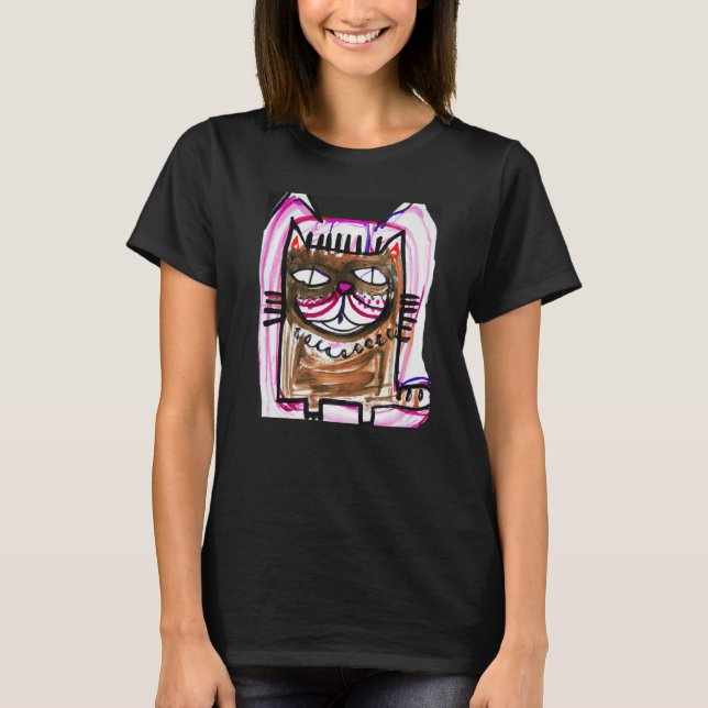 Camiseta Gatinho de gato humorístico gatinho gatinho (Frente)