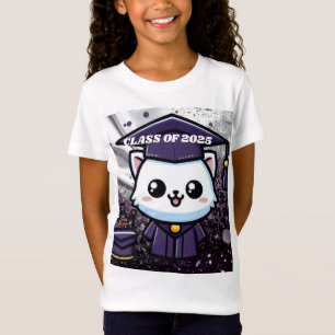 Camiseta Gatinho de Gratuação Elegante Balão de Palhaço Rox