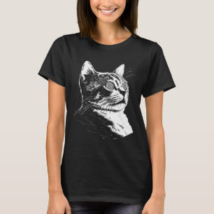 Camiseta Gatinho de Ilusão de Cachorro Psicodélico do Edm T