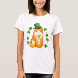 Camiseta Gatinho de Lucky Ginger St Patricks
