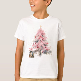 Camiseta Gatinho de Natal para crianças