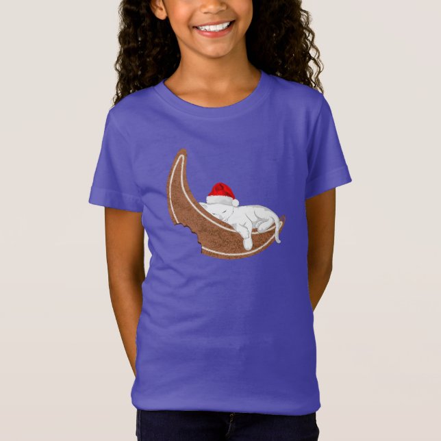 Camiseta Gatinho de papais noeis e Lua de Gingerpão (Frente)