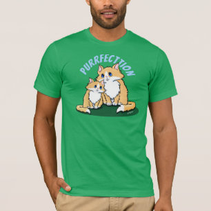 Camiseta Gatinho De Purfeição Adorava Sabor Escuro