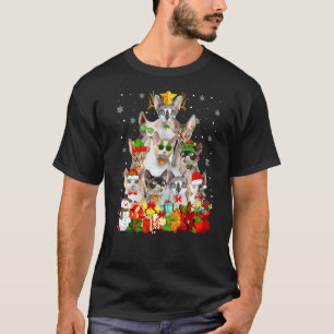 Camiseta Gatinho Devon Rex Natal Enfeite de árvore de Natal
