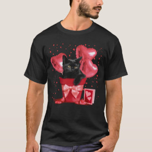 Camiseta Gatinho Dia de os namorados de Ballon de Gato Pret