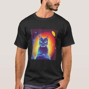 Camiseta Gatinho do Espaço Exterior Ficha Científica de Gat