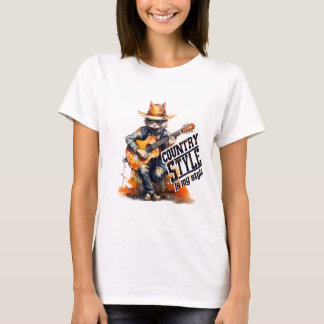 Camiseta Gatinho do Estilo do País