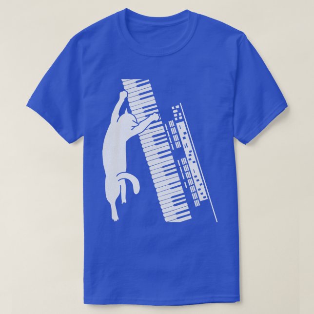 Camiseta Gatinho do teclado (Frente do Design)