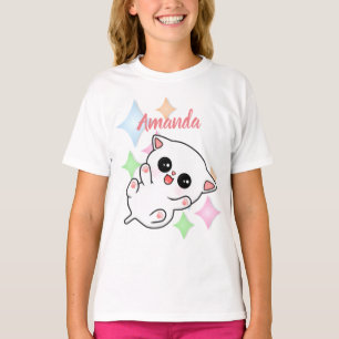 Camiseta Gatinho do tempo de borracha