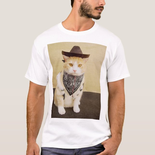Camiseta Gatinho do vaqueiro (Frente)