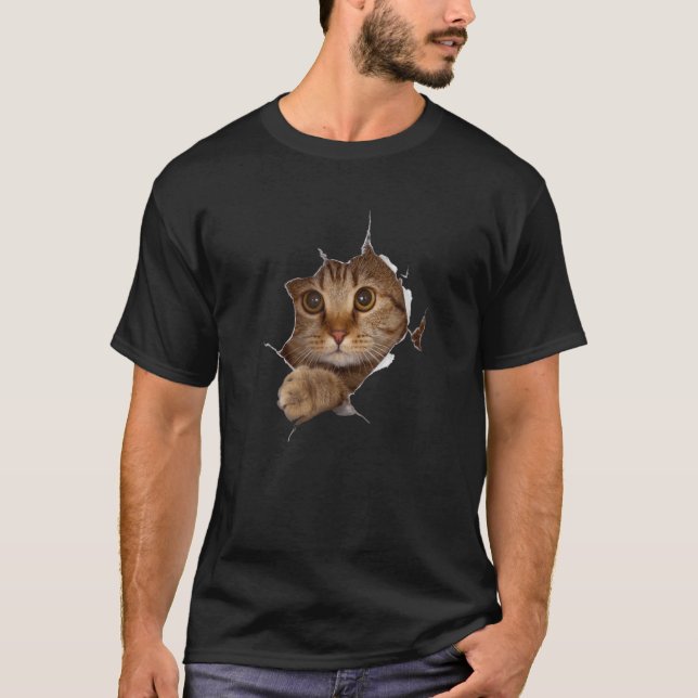 Camiseta Gatinho Doce Roubado - Gateiro Engraçado Proprietá (Frente)