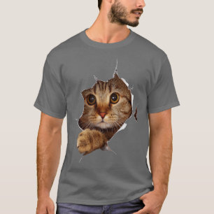 Camiseta Gatinho Doce Roupa Torta - Gateiro Engraçado
